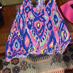 Lilly Pulitzer Multicolor Abstract Tank Top